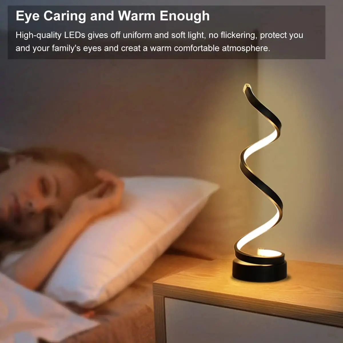 Modern Spiral LED Table Lamp